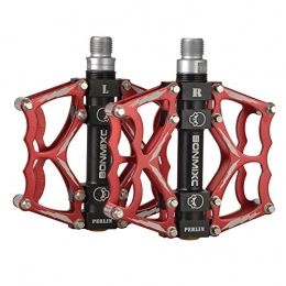 BONMIXC Spares BONMIXC BMX Bike Pedals 9 / 16" Attractive Design MTB Pedals Sealed Bearing Metal Mountain Bike Pedals