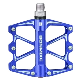 BONMIXC Spares BONMIXC Flat Road Bike Pedals Lightweight MTB Pedals Sealed Bearing Mountain Bicycle Pedals 9 / 16" (Blue2)