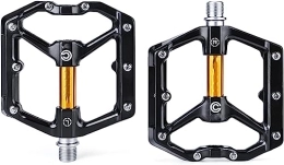BUNGAA Spares Bottom brackets, Mountain Bearing Pedal for Bikes Parts Sealed Anti-Slip (Color : Gold, Size : 10.5x10.4x2.3cm)