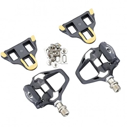 BRAVOSOLEIL Mountain Bike Pedal BRAVOSOLEIL Road Bike Pedals Shoe Cleats Set Lightweight Self-Locking Clipless Bicycle Pedals Cycling Accessories
