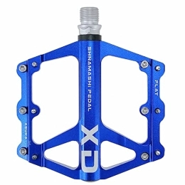 BREWIX Spares BREWIX Bicycle, Mountain Cycling Bike Aluminum Anti-Slip Durable Sealed Bearing Axle for Mountain Bike Road Bicycle pedal (Color : Blu)
