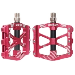 BSSOK Spares BSSOK Bicycle Pedals MTB Pedals, 3 Sealed Bearings, Non-Slip CNC Aluminium Milled 9 / 16 Inch Pedals Bicycle Set for Mountain Bike, BMX, Road Bike Pedals