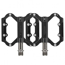 BTTKW Spares BTTKW Bicycle Pedal 3 Bearing Mountain Bike Aluminum Alloy Palin Pedal Wide Bearings Riding Pedal Mountain Bike Pedal(Color:black)