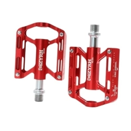 BUGUUYO 1 Pair Platform Pedal Para Changing Cycling Pedal Bike Pedals with Straps Bicycle Accesories Bicycle Pedals Bike Shoes Mountain Bike Clips Three Bearings Red Travel Double Platform