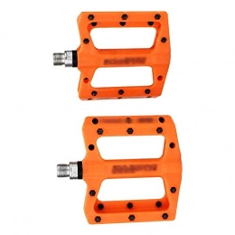 BUMSIEMO Mountain Bike Pedal BUMSIEMO Bicycle Nail Stunt Nail Bike Peddle Composite Mountain Pedals Sealed Bearing High Strength Orange
