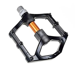 BUMSIEMO Mountain Bike Pedal BUMSIEMO Bicycle Pedals Mountain Bike With Sealed Bearings Inch Axle Diameter Alloy Orange