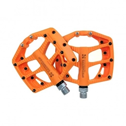 BUMSIEMO Mountain Bike Pedal BUMSIEMO Bike Peddle Mountain Bicycles Pedals Bearings Ultralight Bicycle Orange 1 Pair