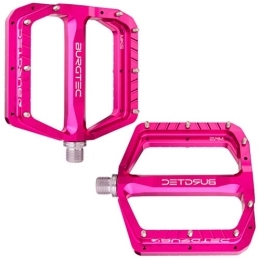 Burgtec Mountain Bike Pedal Burgtec Penthouse MK5 Flat Steel Axle MTB Pedals - Pink, Pair / Mountain Bike Wide Platform Trail Enduro Downhill Dirt Jump Freeride Cycling Part Cycle Ride Sticky Grip Pin Bicycle Component 9 / 16