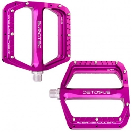 Burgtec Mountain Bike Pedal Burgtec Penthouse MK5 Flat Steel Axle MTB Pedals - Purple, Pair / Mountain Bike Wide Platform Trail Enduro Downhill Dirt Jump Freeride Cycling Part Cycle Ride Sticky Grip Pin Bicycle Component 9 / 16