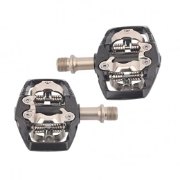 BUYYUB Spares BUYYUB Clipless Pedals, Mountain Bike Auto Pedals, Chrome Molybdenum Steel Axle, Anti-slip Pegs, Aluminum Alloy Bike Parts