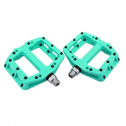 BUYYUB Spares BUYYUB Mountain Bike Pedals, 9 / 16 Inch 3 Sealed Bearing, Lightweight Non-Slip Nylon Fiber Bike Platform Pedals for Road (Color : MZ926 turquoise)