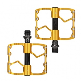 BUYYUB Spares BUYYUB Mountain Bike Pedals, Sealed Bearing, 9 / 16 Universal Mountain Bike Pedals, Bike Pedals (Color : Yellow)