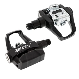 BV Mountain Bike Pedal BV Bike 9 / 16'' Dual Pedals Compatible with Both Shimano SPD and Look Delta- MTB / Spin / Indoor / Exercise Bike Pedals Compatible with Peloton