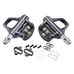 Carbon Fiber Bike Pedals - Carbon Fiber Road Lock Pedal,Extremely Reliable Clipless Pedals Bicycle Accessories for Mountain and Road Bike Fowybe