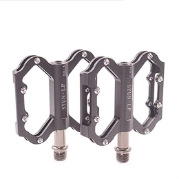 catazer Spares CATAZER Bicycle Pedals Non-Slip Mountain Bike Pedals Lightweight 3 Bearings Platform Pedals for Road BMX MTB Fixie Bikes 9 / 16" (Black)