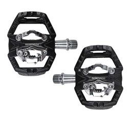 catazer Spares Catazer MTB Pedal Mountain Bike Pedals Cycling Pedals Mountain Cycling Pedals  Compatible with SPD Structure Multifunctional Pedal Self-Locking (ZP-109S Black)