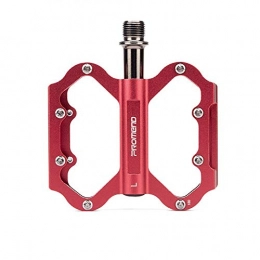 CBDJNT Spares CBDJNT Mountain Bike Bicycle Pedals Aluminum Alloy Three Palin Metal Bearing Pedals / Bicycle Accessories Strong Climbing / Light Weight / Black / Titanium Steel / Red