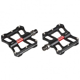CBPE Spares CBPE Bike Pedals, Sealed Bearing Aluminium Alloy 9 / 16'', Platform Cycling Bicycle Pedals MTB Mountain Road Bike Pedals, Black