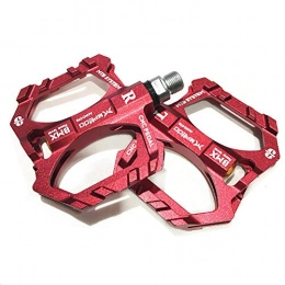 cewin Spares cewin Anti-Skid Pedal Three Bearing Pedal @Red_ Bivalent For Ultra-Light Mountain Bike Pedal