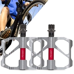 CHEIRS Mountain Bike Pedal CHEIRS Pedal, Universal Ultralight Aluminum Alloy Anti-Slip Bicycle Pedals for Bicycle MTB Road Mountain Bike Pedals Bike Accessories, Grey