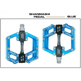 ChengBeautiful Spares ChengBeautiful Bicycle Pedal 5 Color Mountain Bike Pedal 1 Mol Of The Aluminum Alloy Durable Skid Comfortable Pedal The Pedal (Color : Blue)