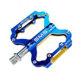ChengBeautiful Mountain Bike Pedal ChengBeautiful Bicycle pedal Mountain Bike Pedals 1 Pair Aluminum Alloy Antiskid Durable Bike Pedals Surface For Road BMX MTB Bike (Color : Blue)