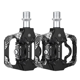Chengstore Spares Chengstore Sealed Pedals for Bike | Sealed Bearing Bike Pedals with Cleats Dual Function Mountain Bike Pedals | Bicycle Accessories for Cycling