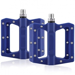 CHENGTAO Spares CHENGTAO Bike Pedal Bicycle Pedals 3 Sealed Bearing Nylon Anti-slip Cycle Ultralight Cycling Mountain MTB Bike Accessory (Color : Blue)
