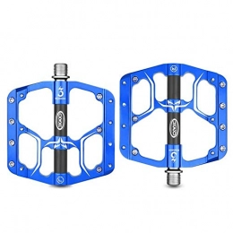CHENGTAO Spares CHENGTAO Flat Bike Pedals MTB Road 3 Sealed Bearings Bicycle Pedals Mountain Bike Pedals Wide Platform Pedales Mtb Accessories (Color : Blue)