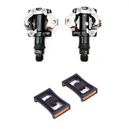 CHENGTAO Spares CHENGTAO PD M520 Mountain Bike Pedals Clipless SPD Pedals MTB Bicycle Mountain Bike Parts (Color : Black With PD22)