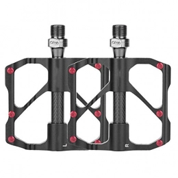 Cheniess Bicycle Pedal Carbon Fiber Bearing Pedal Mountain Bike Pedal Suit for Long Ride (Size : Road)
