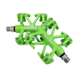 ChenYongPing Mountain Bike Pedal ChenYongPing Bike Accessories Mountain Bike Pedals Alloy Mountain Bike Pedals Magnesium Bicycle Pedals Road Bicycle Pedals Lightweight Bicycle Platform Flat Pedals (Color : Green, Size : One size)