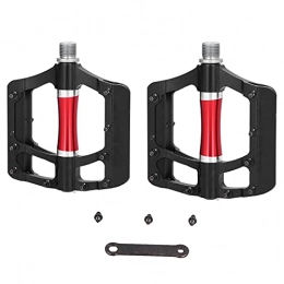 CHICIRIS Mountain Bike Pedal CHICIRIS 1 Pair CNC Aluminum Antiskid Pedal, Mountain Road Bicycle Anti‑Slide Aluminium Alloy Widen High Speed Bearing Pedal Bicycle Accessories