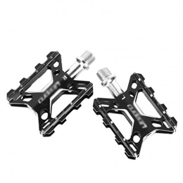 BEOOK Mountain Bike Pedal Children's Bicycle Aluminum Alloy Mountain Bike Pedals Ultra-light Material Pedals Non-slip Pedals for Road Bikes Black