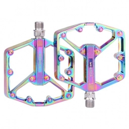 chiwanji Spares chiwanji 2Pcs Aluminum Alloy Bicycle Pedals, 9 / 16-Inch Platform Bicycle Flat Pedals MTB Bike Pedals for Adult Bikes Road Mountain Bike BMX MTB Bike - Colorful