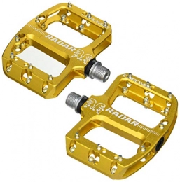 Chromag Mountain Bike Pedal CHROMAG Radar Pedals for Mountain Bike / MTB / Cycle / VAE / E-Bike Adult Unisex, Gold, 70 x 93 mm