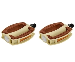 ONOGAL Spares Classic Fixie City Retro Vintage Brown and Cream 6151mar Bicycle Pedals