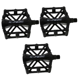 Clispeed Spares Cleats 3pcs Pair Kids Bike Pedals Bike Cleats Metal Bike Pedals Pedalboard Bulk Beads Universal Pedal Non-slip Mountain Bike Pedal Platform Pedal Scattered Beads Spare Parts Flat