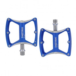 Clispeed Mountain Bike Pedal CLISPEED 1 Pair Aluminum Alloy Bicycle Pedals for Mountain Bike Road Bike Replacement Parts Accessories (Blue)