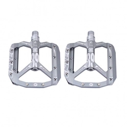 Clispeed Mountain Bike Pedal CLISPEED 1 Pair Metal Bicycle Pedals Non Slip Cycling Pedals for Mountain Bike Road Bike Parts Accessories (Grey)