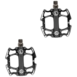 Clispeed Spares CLISPEED 2pcs Cycling Accessories Bearing Bike Pedals Non Slip Bike Pedals Bicycle Pedal Mountain Bike Cleats Aluminium Alloy Bike Pedal Platform Pedal Black Bmx Aluminum Alloy Bmx Pedals