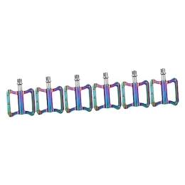 Clispeed Spares CLISPEED 3 Pairs Pedal Accessories for Bikes Mtb Pedals Kids Bike Pedals Flat Pedals Universal Pedals Universal Bike Pedals Aluminium Alloy Pedals Mountain Road Pedal Platform Flat Pedal