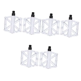 Clispeed Mountain Bike Pedal CLISPEED 6 Pcs Pedals Mtb Pedals Ball Bearings Outdoor Accessories Bike Cleat Pedal Riding Feet Pedal Mountain Bike Foot Pedals Antiskid Bike Pedals Ultralight Alloy Pedal Flat Pedal Alloy
