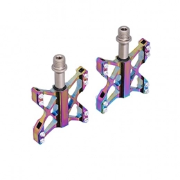 Cloudbox Mountain Bike Pedal Cloudbox Colorful Bike Pedals GUB 1 Pair Mountain Bike Colorful Pedals Road Bicycle Anti‑Slip Alloy Pedals Replacement