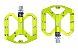 CMUNDLJQ Spares CMUNDLJQ 9 / 16 Inch Bicycle Pedals Non-Slip Trekking Pedals Mountain Bike Road Bike Bicycle Pedals MTB Pedals with Ultralight Aluminium Alloy Platform and 3 Sealed Bearings Nezo (Light Green)