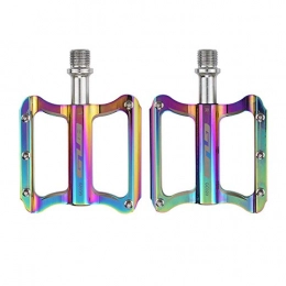 CNC Bicycle Aluminum Alloy Non-slip Ultralight Mountain Bike MTB Pedals Road Cycling DU Sealed Bearing Bicycle Pedals UltraLight Bike Pedal Parts Accessories Colourful