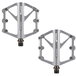 COCKE Spares COCKE Bike Pedals Mountain, MTB Pedals, with Ultralight Aluminum Alloy Platform, Sealed Bearings, Non-Slip Trekking Pedals with Axle Diameter 9 / 16 Inches, White