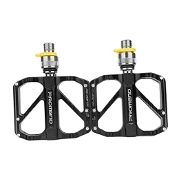 Colcolo Spares Colcolo Mountain Bike Pedals Flat 9 / 16" with Grip Pins Non-slip Aluminium Alloy Lightweight for Mountain Bike, 3 Bearing QR