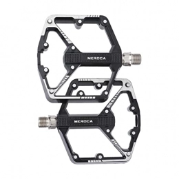 Colcolo Spares Colcolo Mountain Bike Pedals MTB Sealed 3 Bearings Bike Platform Pedals Aluminium Alloy Flat Lightweight for BMX Road Cycling - Black