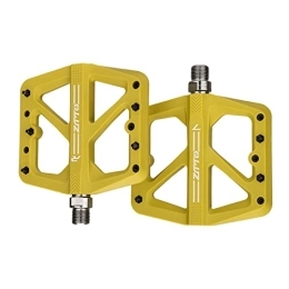 Colcolo Spares Colcolo Mountain Bike Pedals, Non-Slip Platform Flat Road Cycling Bicycle Pedals 119x106.4x17.8MM, Yellow